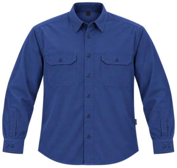 Camisola trabajo azul — línea Camisas PUBTEX